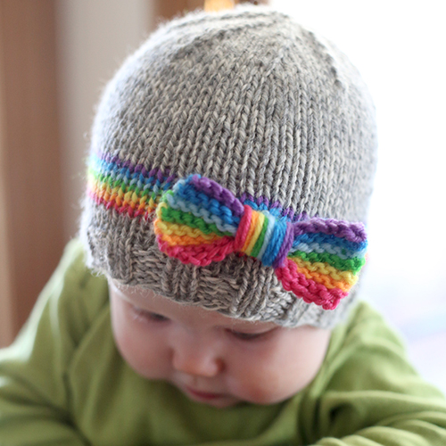 RainBOW Baby Hat Knitting Pattern