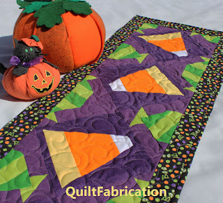 HALLOWEEN TABLE RUNNER-CANDY CORN-CANDY BLOCK-HALLOWEEN DECORATION