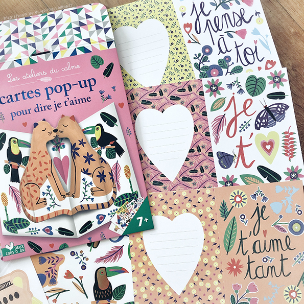 Cartes pop-up pour dire je t'aime