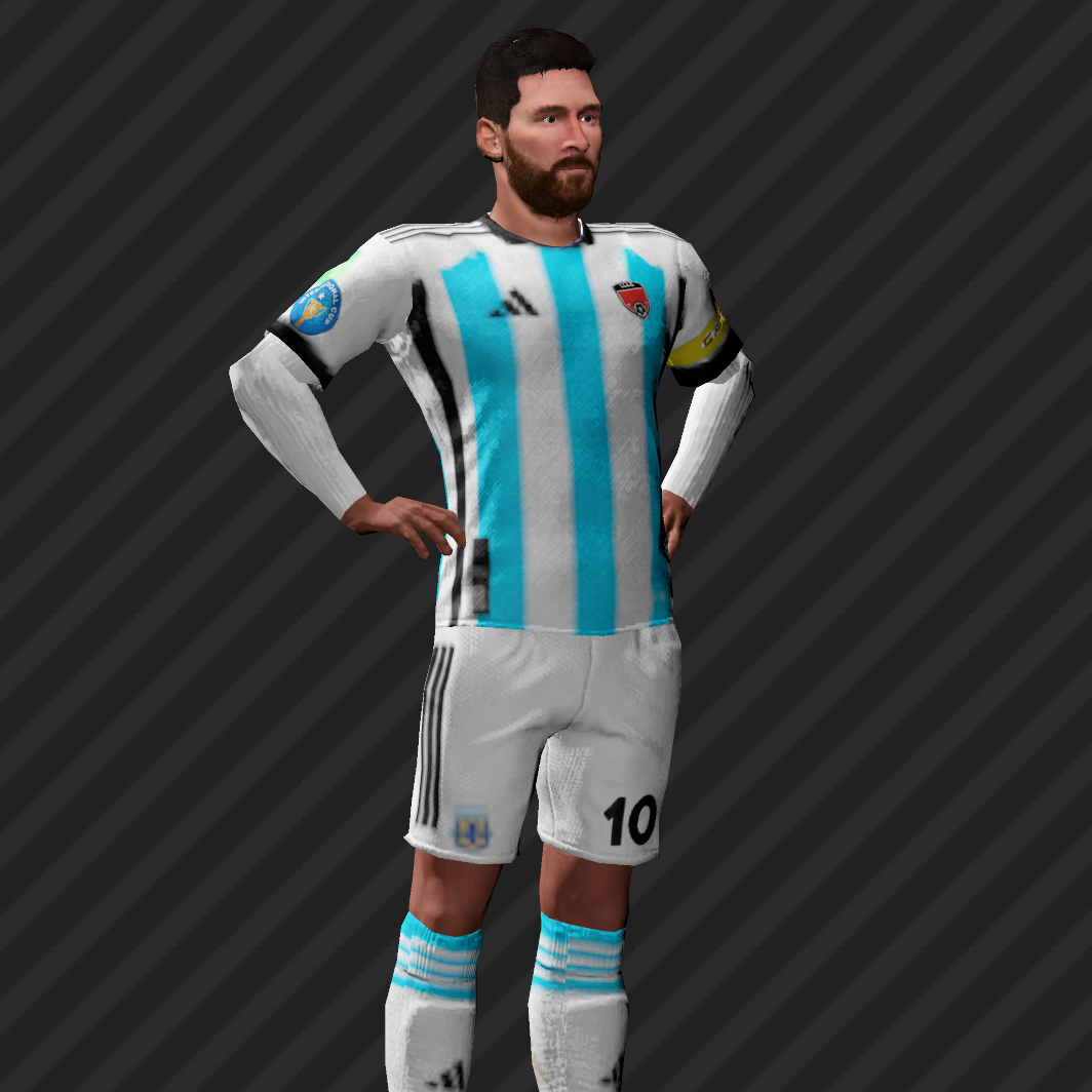 KIT ARGENTINA World Cup 2022 - Dream League Soccer 2024 - Kit ...