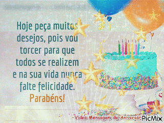 Mensagem de Aniversário Video mensagem de Aniversário