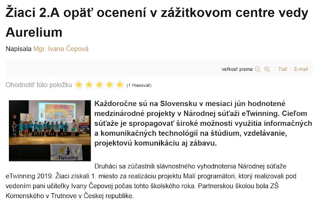 http://zshu.sk/index.php/nase-uspechy/uspechy-2018-2019/item/1309-ziaci-2-a-opaet-oceneni-v-zazitkovom-centre-vedy-aurelium