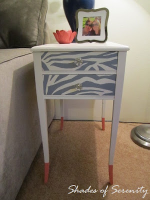 zebra paint table