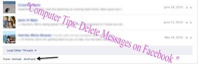 Computer Tips: Delete Messages on Facebook 