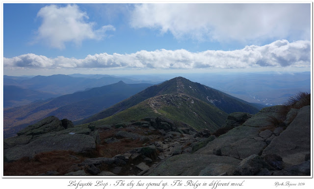 Lafayette Loop: The sky has opened up. The Ridge in different mood.