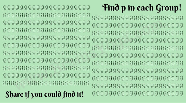 Picture Puzzle to find hidden letter P