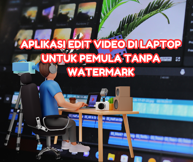 aplikasi edit video di laptop untuk pemula tanpa watermark
