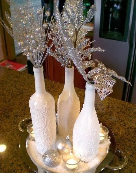  Homemade  Christmas  decorations  from bottles Home  