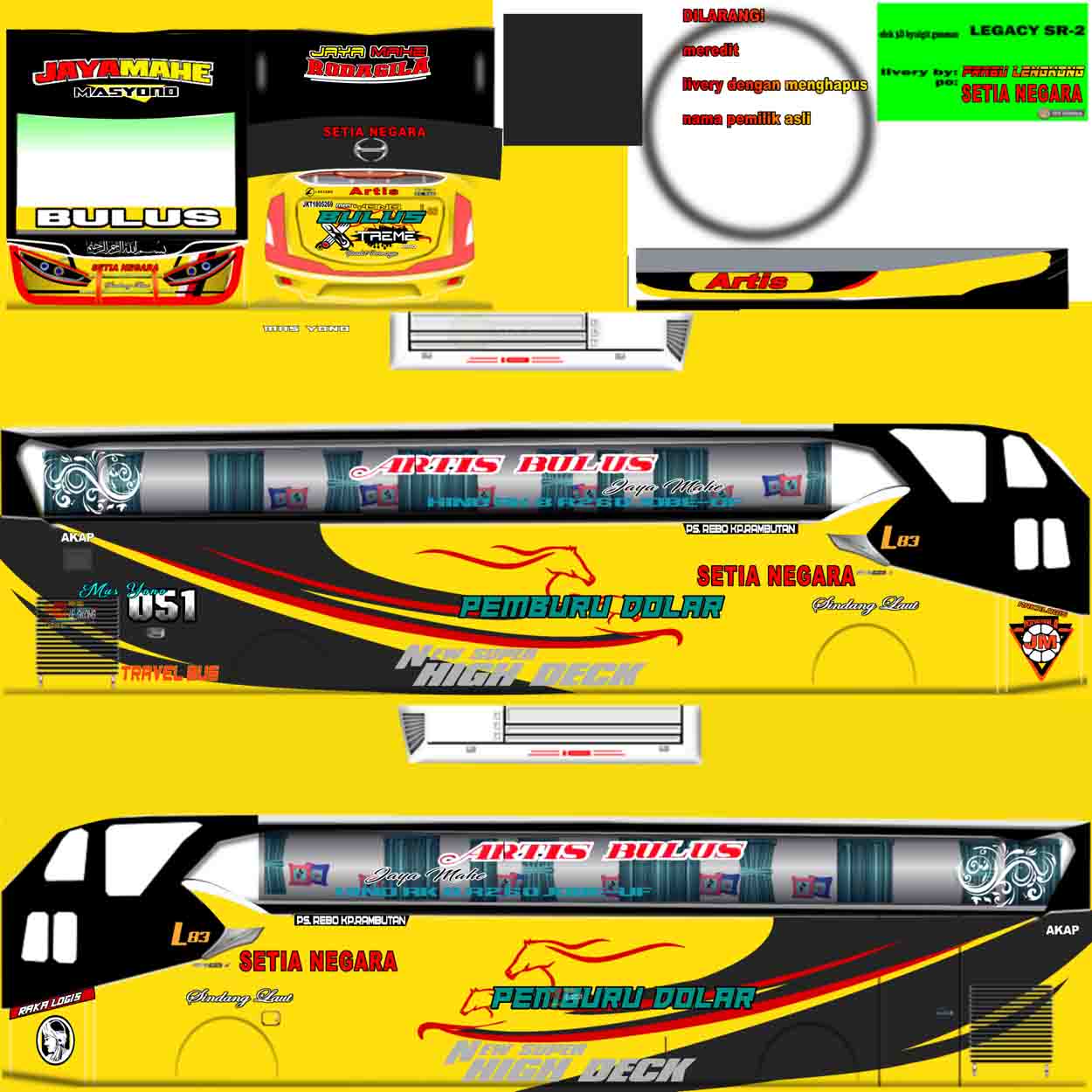 livery bus setia negara