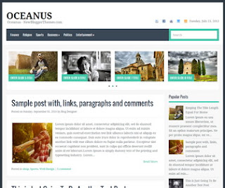 Oceanus blogger template