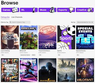 twitch directory browse
