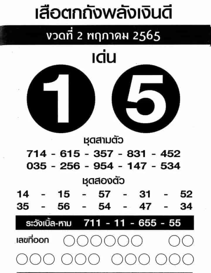 3UP-DOWN VIP PAPER 2-5-20202 : THAILAND LOTTERY SURE NUMBER 2/5/2022