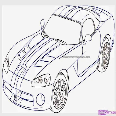 It is a 3d Car Drawing Easy.