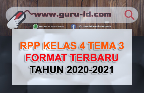 gambar rpp kelas 4 tema 3 terbaru