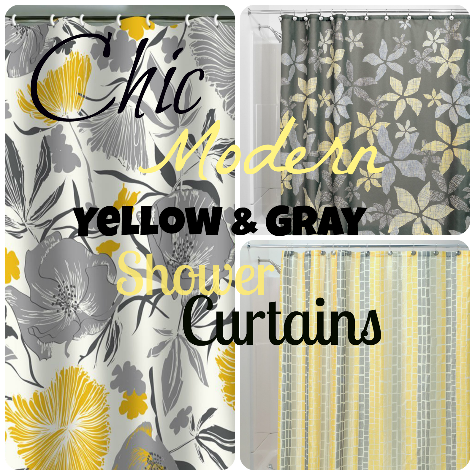 yellow and gray bathroom accessories