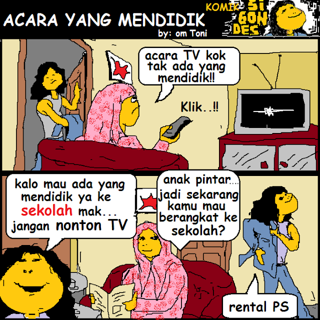 Komik Lucu Tentang Acara TV - SiGondes