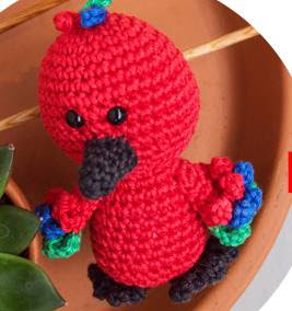 PATRON GRATIS LORO AMIGURUMI 35707