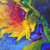 Sunflower Alive Abstracted Floral Acrylic Painting by Amy Whitehouse