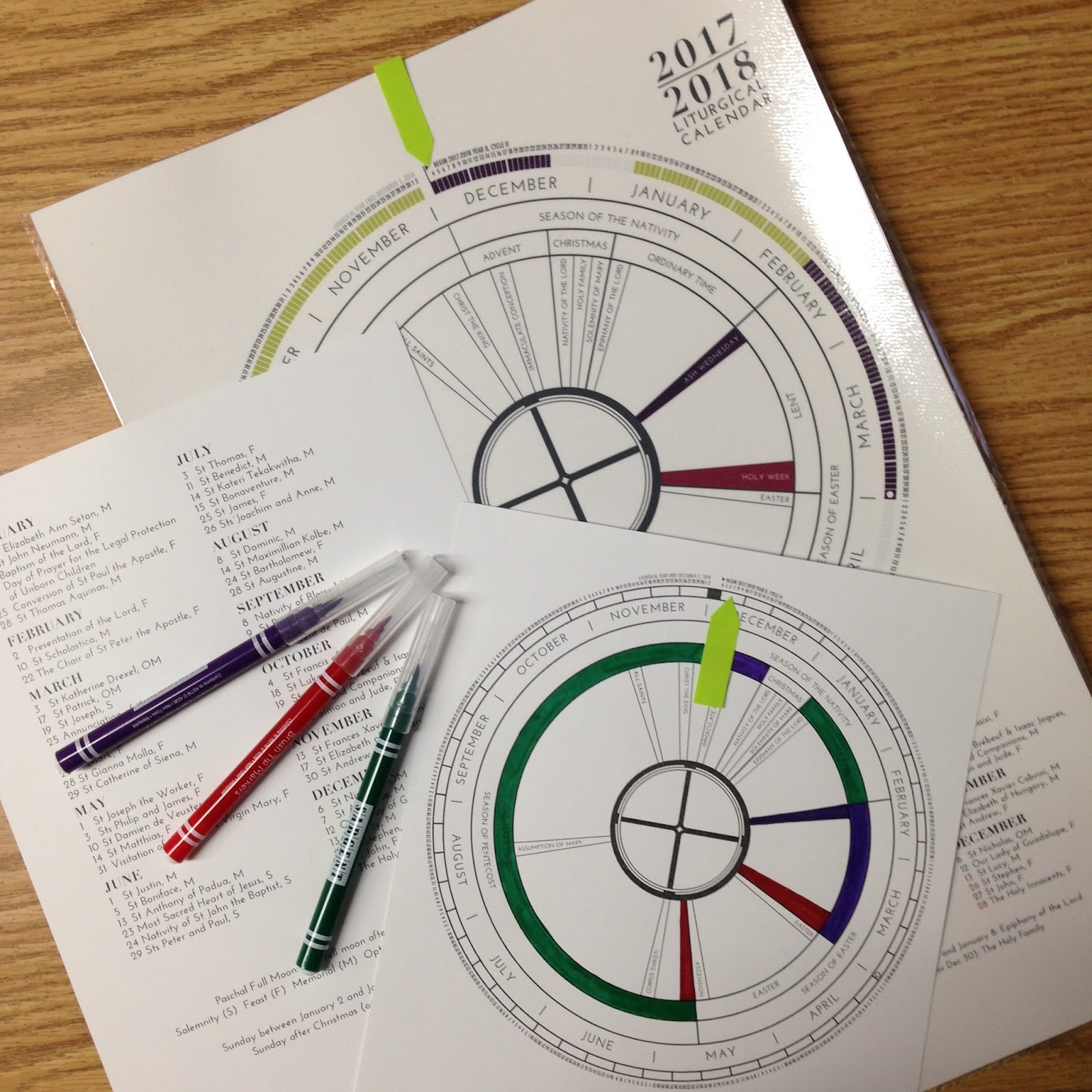 Look To Him And Be Radiant Learning About The Liturgical Year Calendars