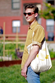 Seattle Street Style Ted Ripple Capitol Hill Fashion Lemon Print Tote