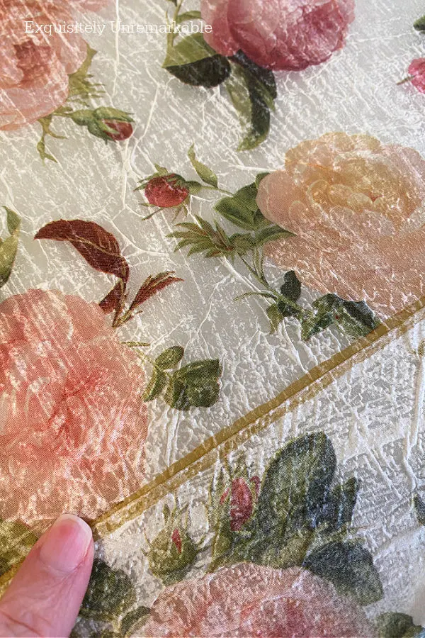 Matching Napkin Patterns In Decoupage to cover the entire surface