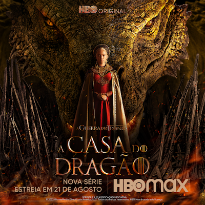 Pôster de A Casa do Dragão, da HBO Max