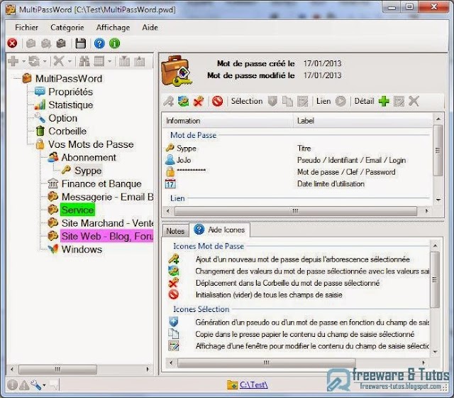 MultiPassWord : un logiciel gratuit pour gérer ses mots de passe