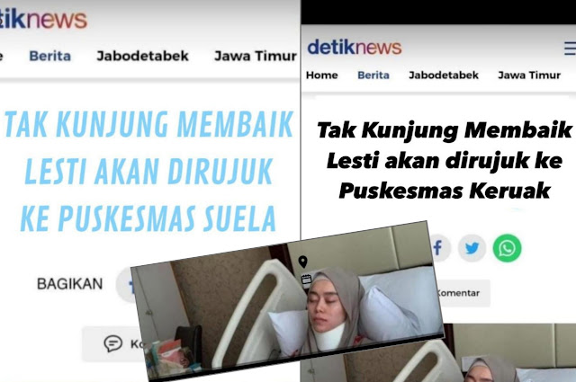 Netizen : Lesti akan dirujuk ke Puskesmas Keruak