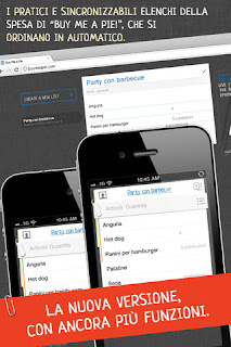 Lista della Spesa - Buy Me a Pie! si aggiona alla vers 2.7.2