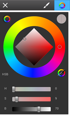 SketchBook Mobile: The color palette