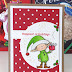 Christmas card with elf by MFT