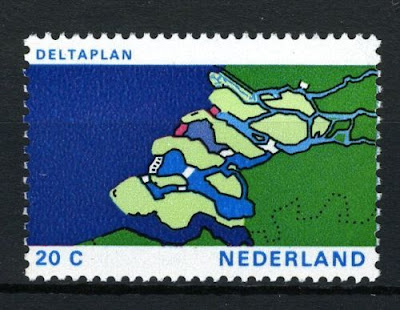 Netherlands Deltaplan stamp issue from 1972