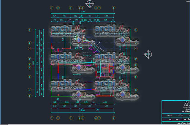 Administrative building department freecad Dwg 