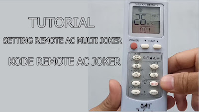 setting kode remote ac joker