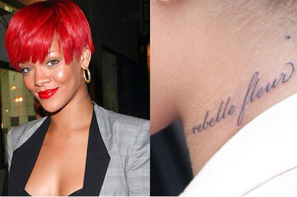 Stylish Rihanna's Tattoos