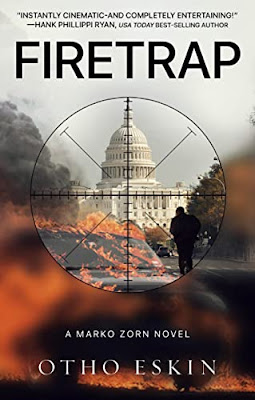 book cover of police procedural novel Firetrap by Otho Eskin