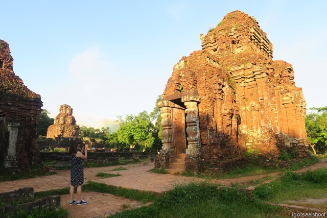 UNESCO World Heritage cultural site of the My Son. My Son was once the religious and political capital of the Champa Kingdom who ruled Central Vietnam from 4th to 15th century. 