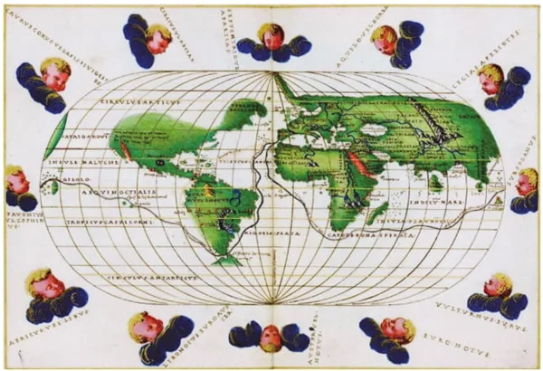 Battista Agnese, Atlas Portulano, 1545. Biblioteca Digital Mundial.