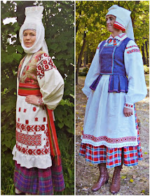 traditional festive costumes of married women of Belarus