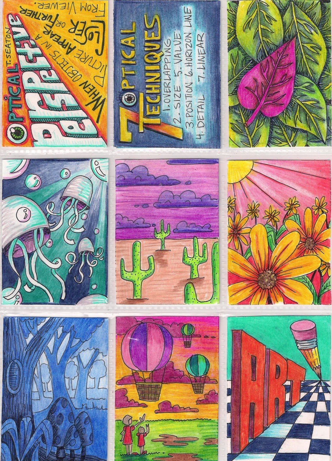 The Lost Sock : Visual Perspective ATC (art trading cards)