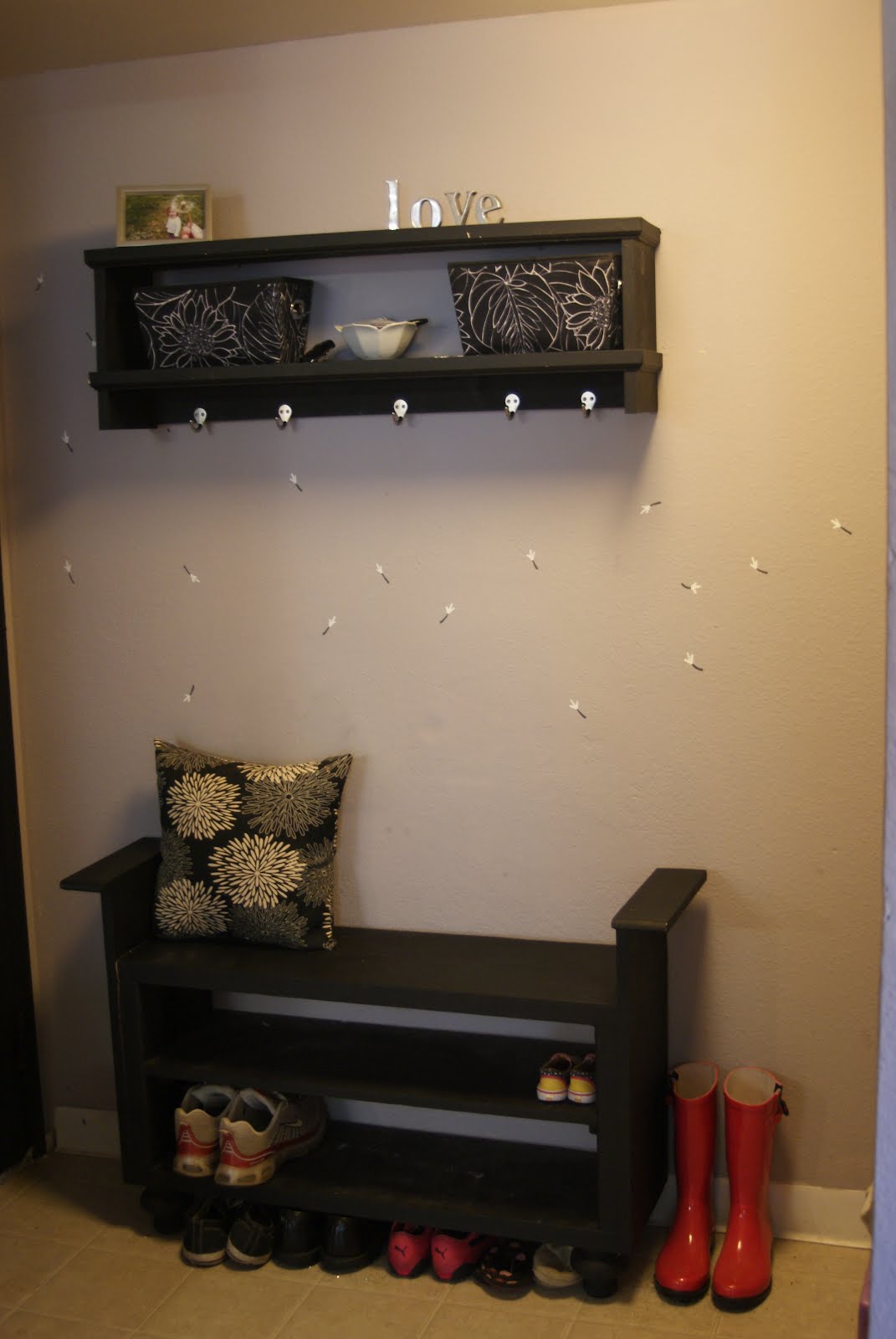 Entryway Bench With Rack Home Design