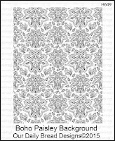 Our Daily Bread designs Boho Paisley Background