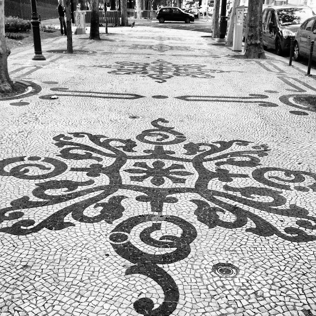 Cobblestone patterns in Lisbon on Instagram on Semi-Charmed Kind of Life