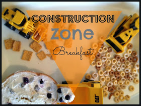 Construction Zone Breakfast | toddler activity