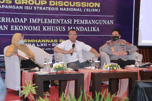 Kapolda NTB Menghadiri FGD Yang Di Selenggarakan Lemhannas RI