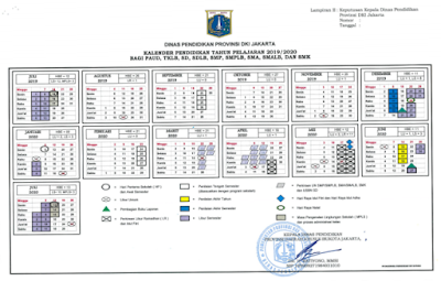 Kalender Pendidikan 2019/2020 Jakarta