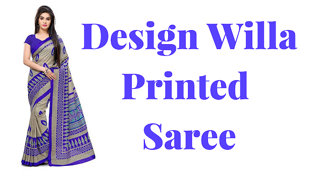 Design Willa Printed Mysore Synthetic Crepe Saree  (Multicolor)