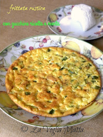 frittata rustica con zucchine ricotta e menta