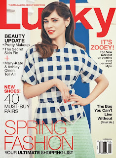 Zooey Deschanel Lucky Magazine Cover March 2014 HQ Scans