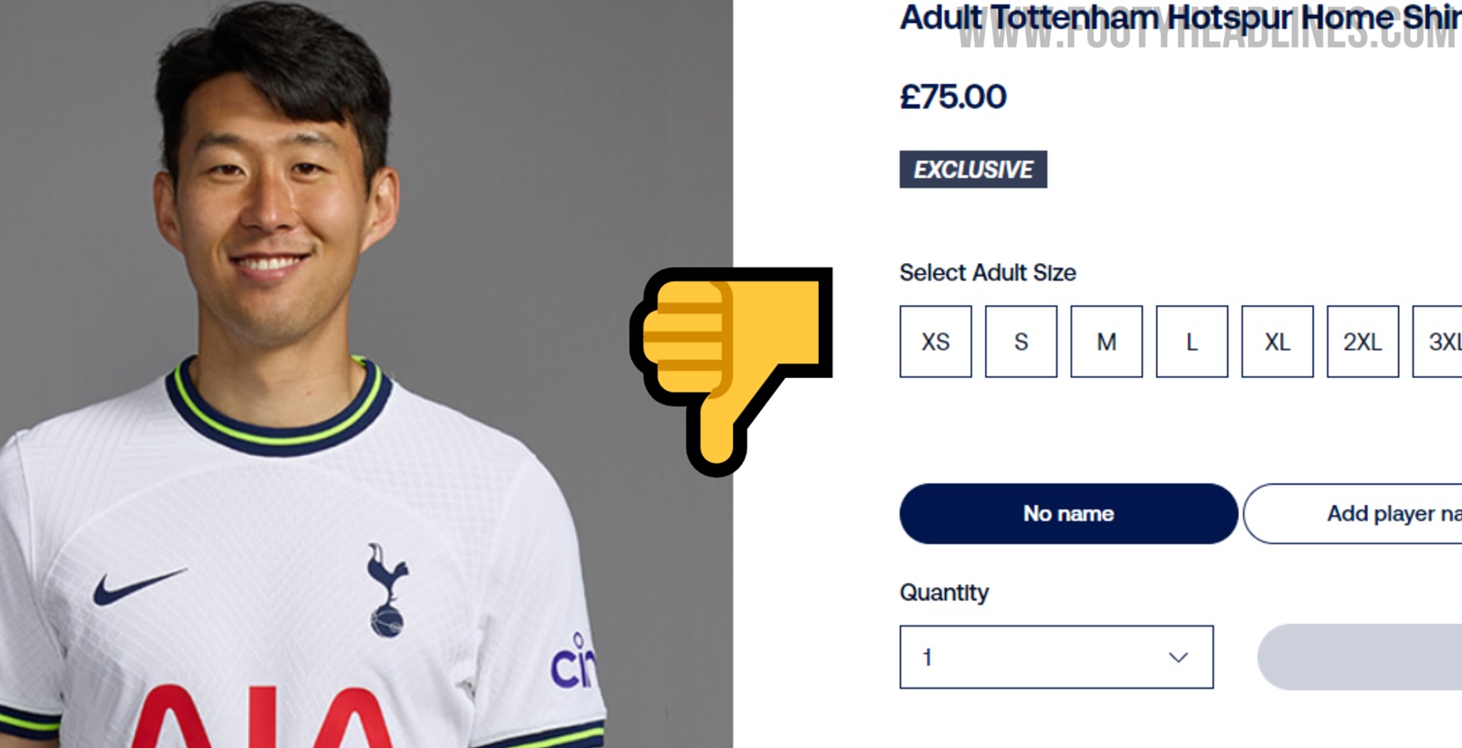 Heung-Min Son Adult Club Tottenham Hotspur Home Shirt 2023/24